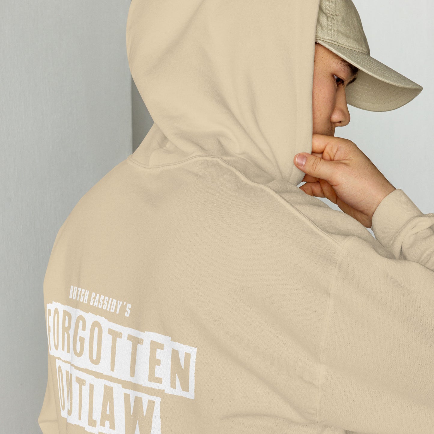 "FORGOTTEN OUTLAW" TAN Hoodie