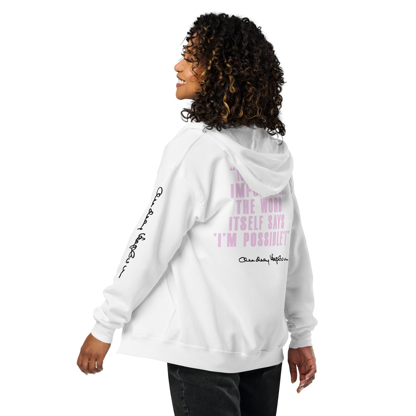 The HEPBURN (All White Zip)